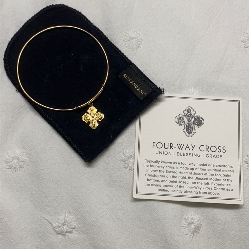 Alex and Ani Four Way Cross, Precious Metals